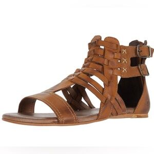 Roan By Bed Stu Bee Gladiator Sandals Brown Bosco Tan Leather Flat